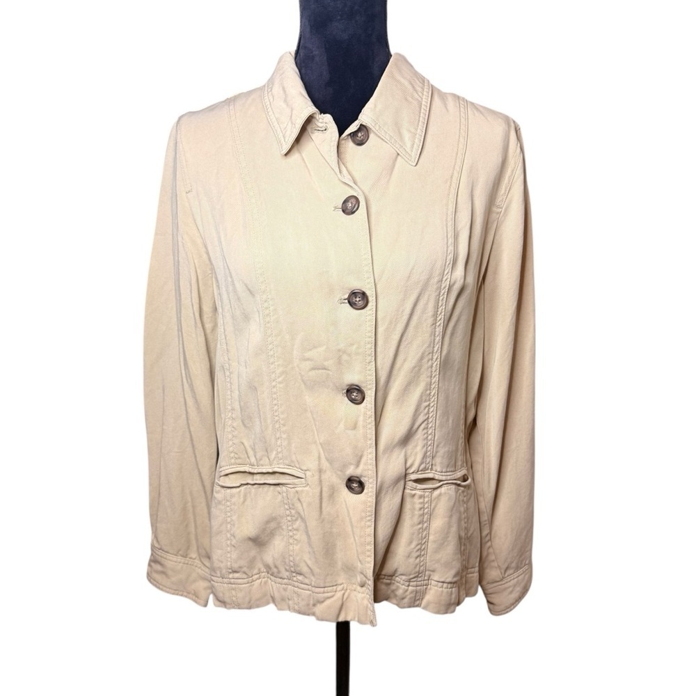 Coldwater Creek Beige Utility Jacket